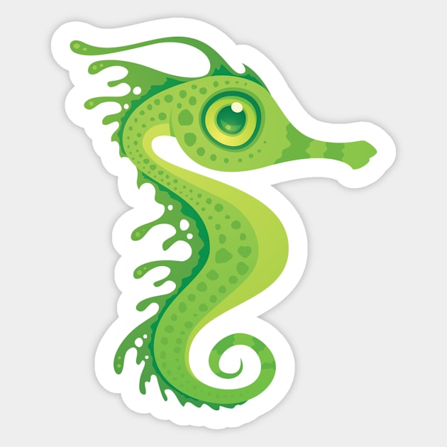 Leafy Sea Dragon Seahorse Sticker by fizzgig